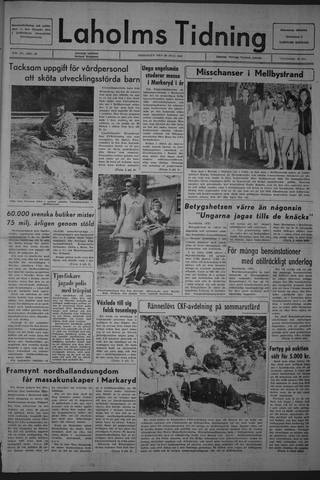 Förstasidan, Fredag 28 juli 1967