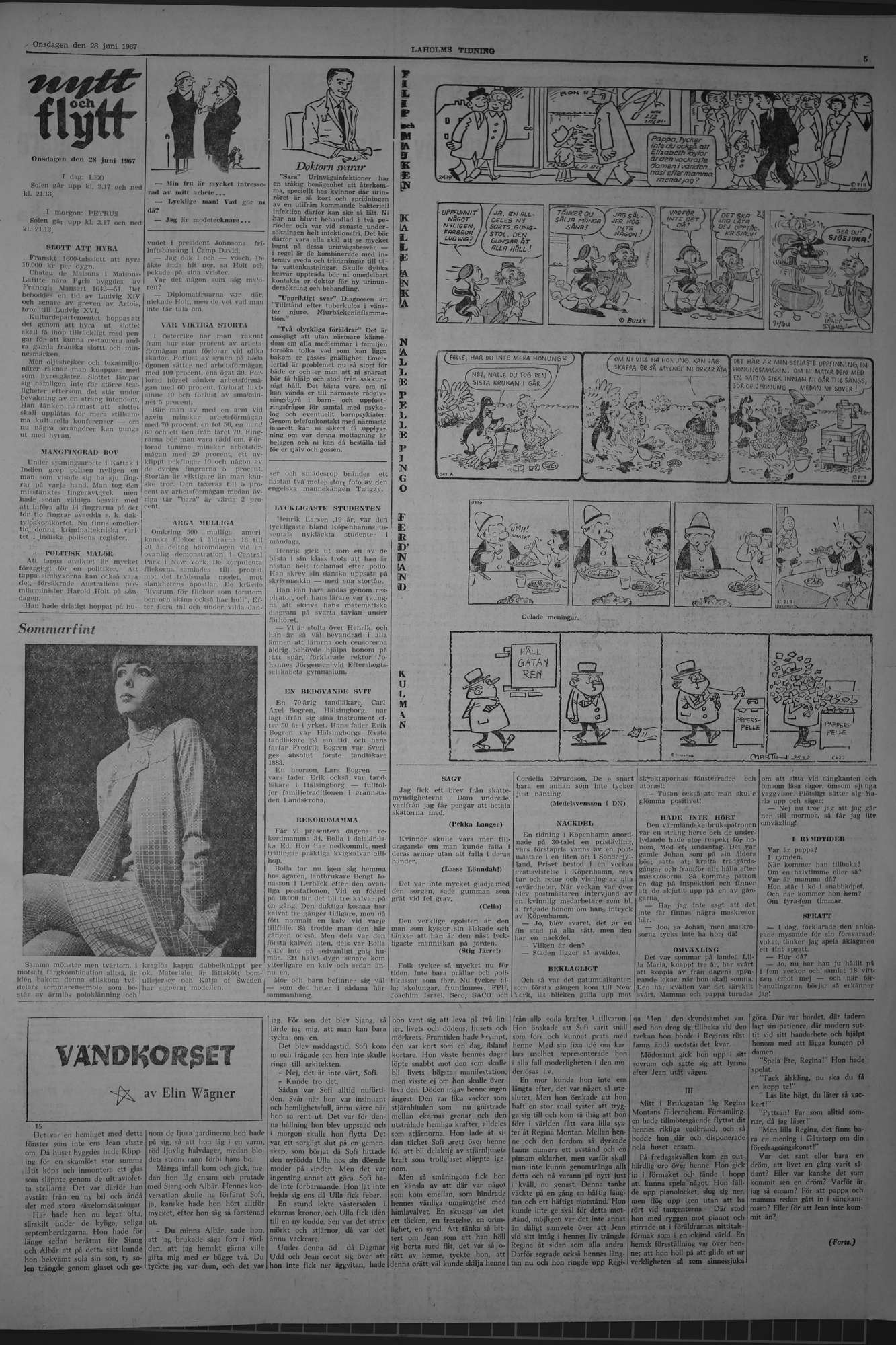 Laholms Tidning Onsdag 28 juni 1967, sida 5