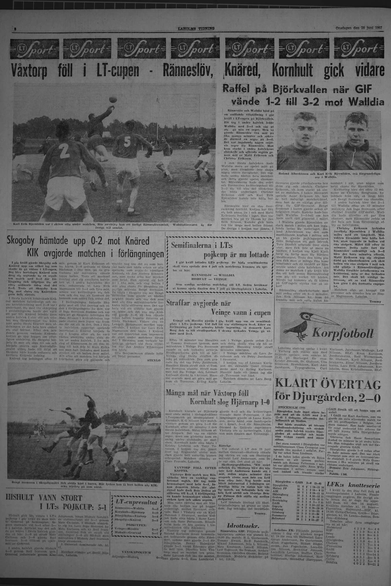 Laholms Tidning Onsdag 28 juni 1967, sida 6