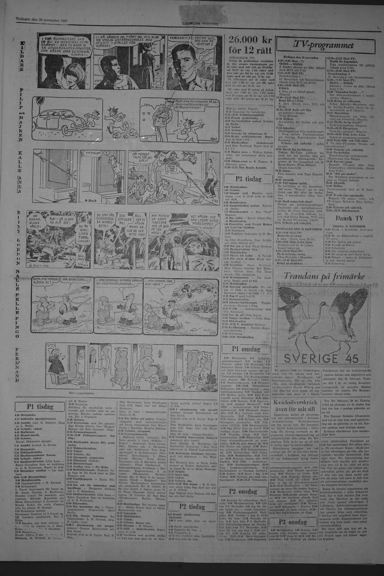 Laholms Tidning Tisdag 28 november 1967, sida 5