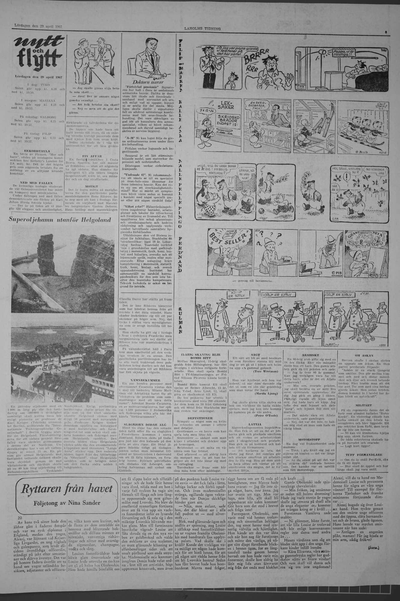 Laholms Tidning Lördag 29 april 1967, sida 5