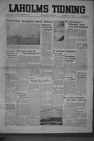Förstasidan, Onsdag 10 augusti 1949