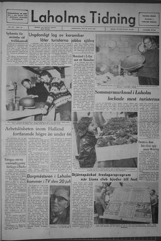 Förstasidan, Torsdag 29 juni 1967