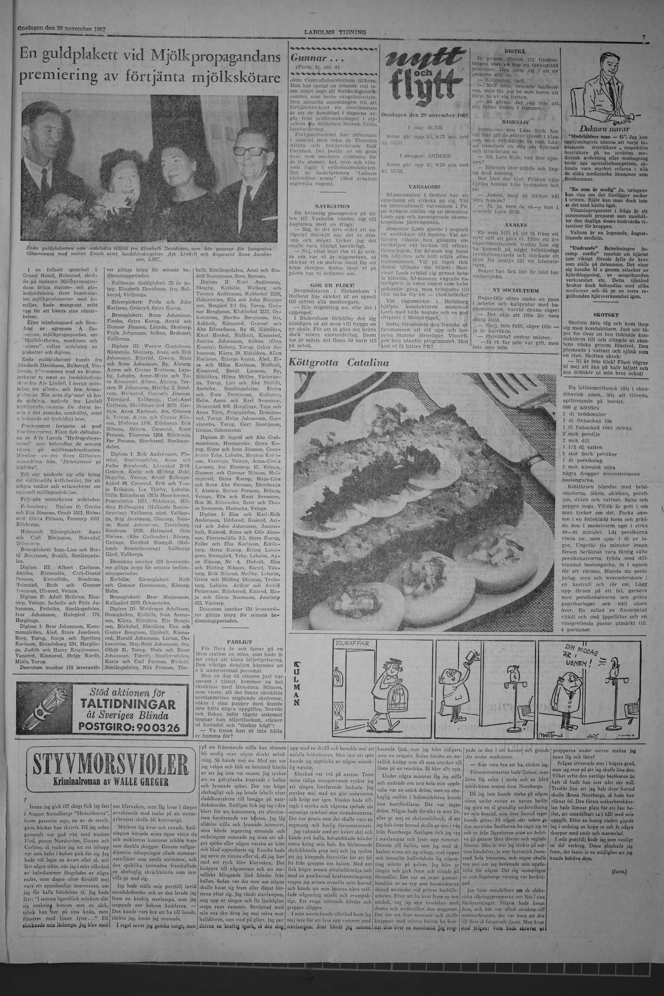 Laholms Tidning Onsdag 29 november 1967, sida 7