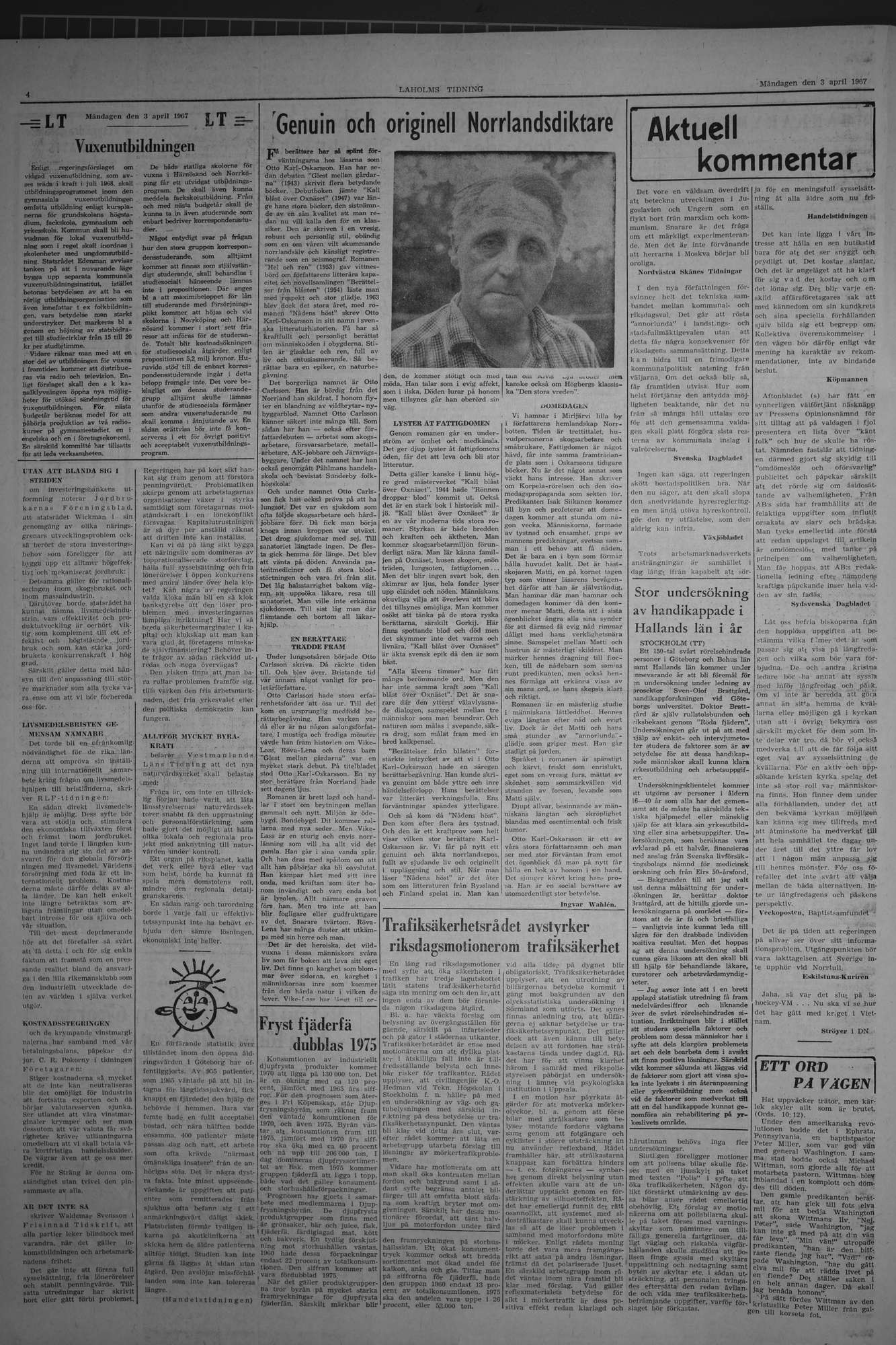 Laholms Tidning Måndag 3 april 1967, sida 4