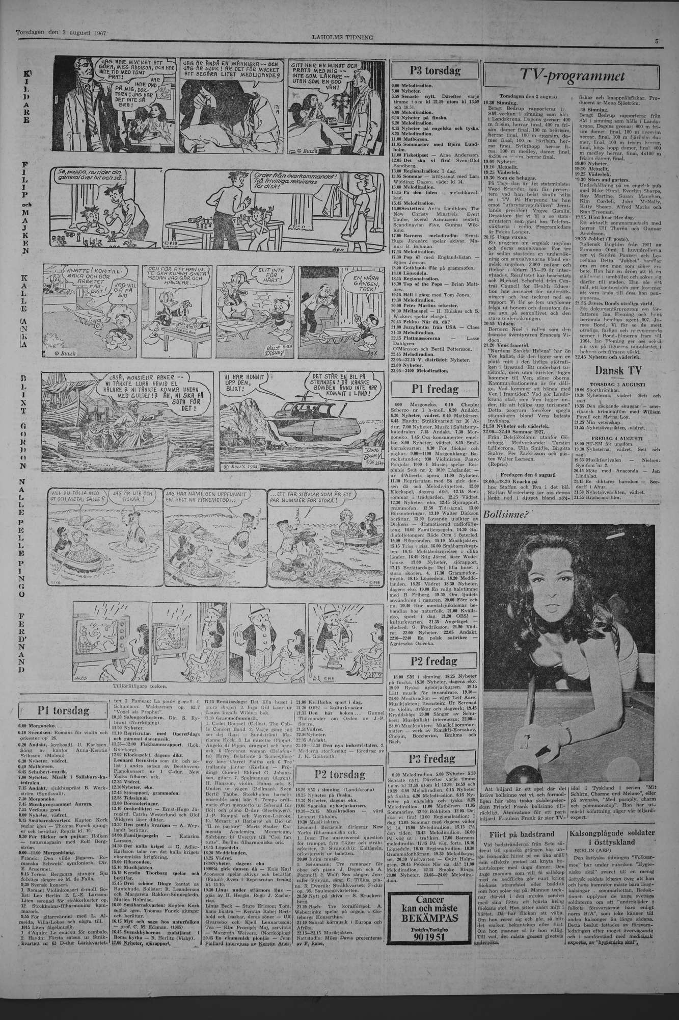 Laholms Tidning Torsdag 3 augusti 1967, sida 5