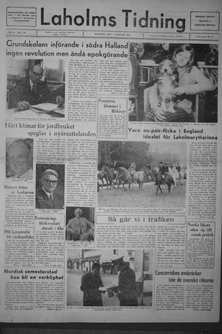 Förstasidan, Tisdag 3 januari 1967