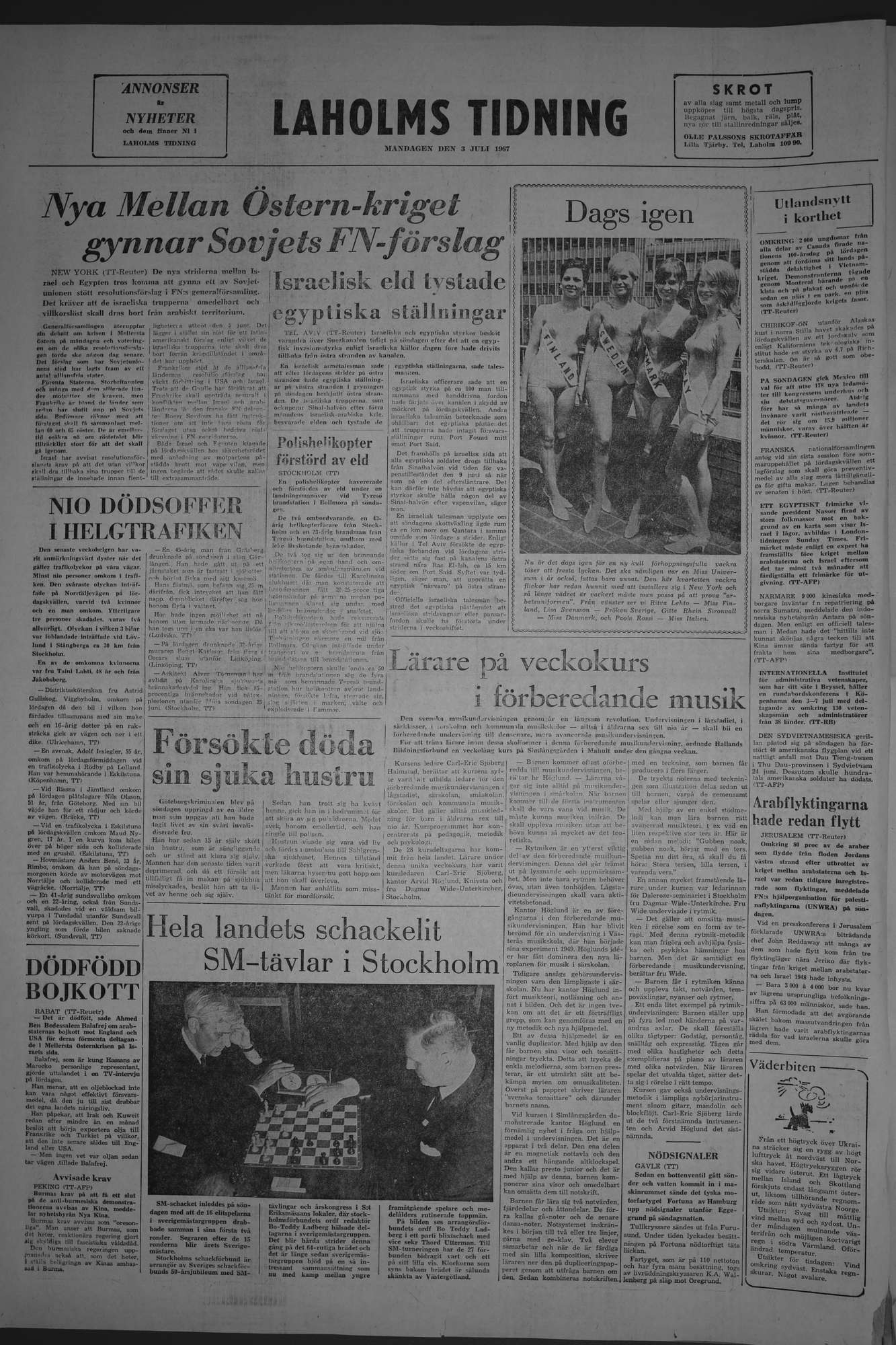 Laholms Tidning Måndag 3 juli 1967, sida 8