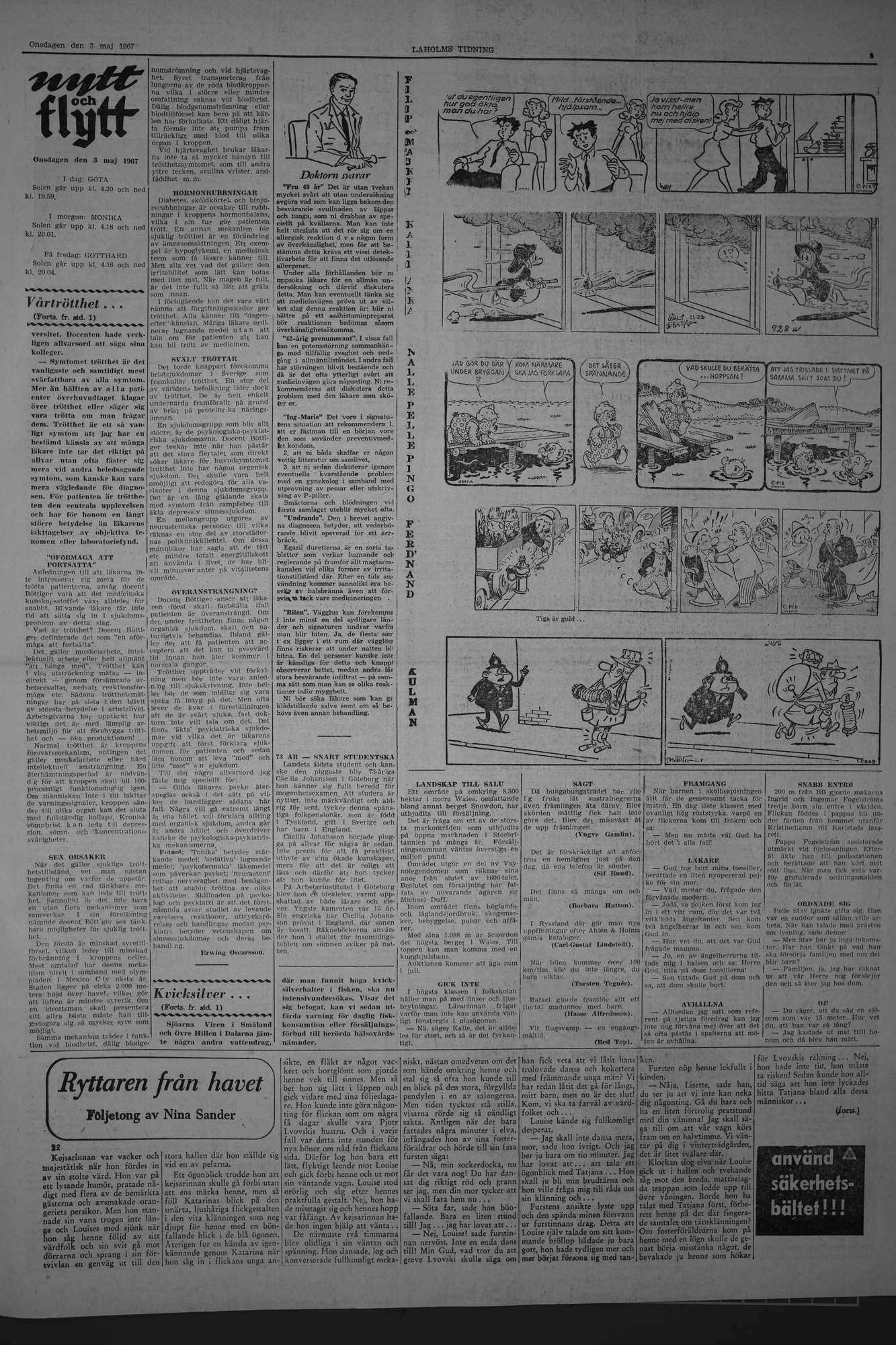 Laholms Tidning Onsdag 3 maj 1967, sida 5