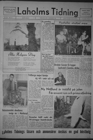 Förstasidan, Fredag 3 november 1967