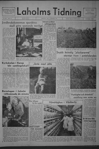 Förstasidan, Tisdag 3 oktober 1967