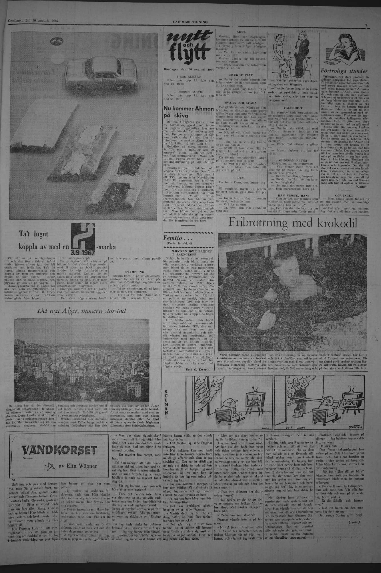Laholms Tidning Onsdag 30 augusti 1967, sida 7