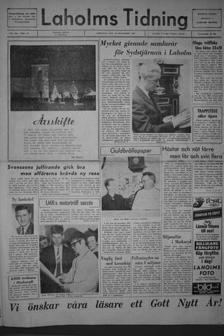 Förstasidan, Lördag 30 december 1967