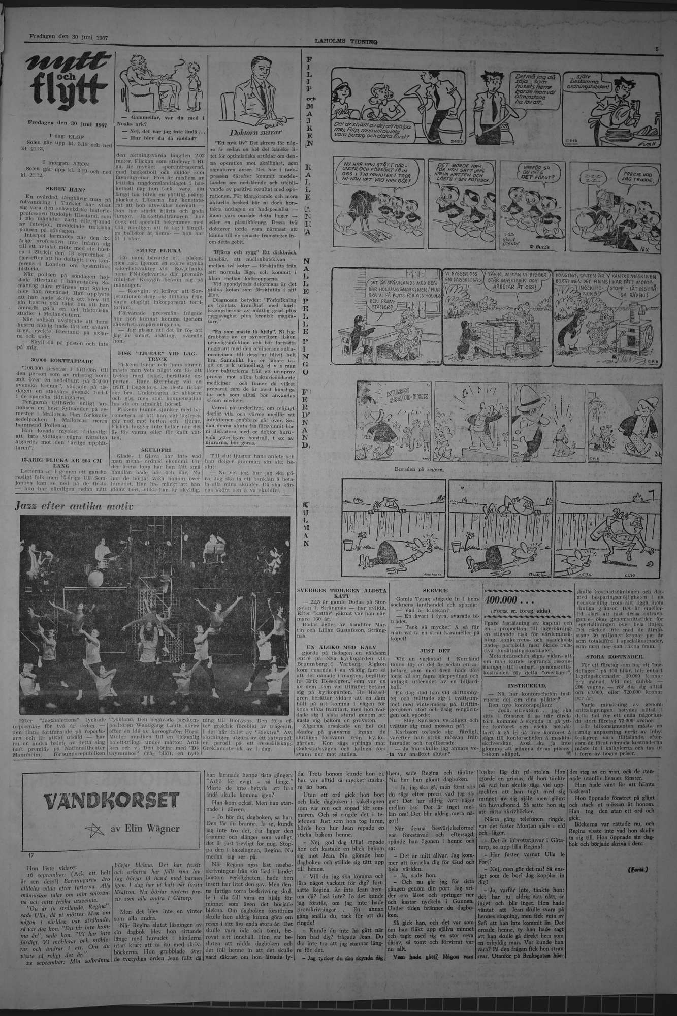 Laholms Tidning Fredag 30 juni 1967, sida 5