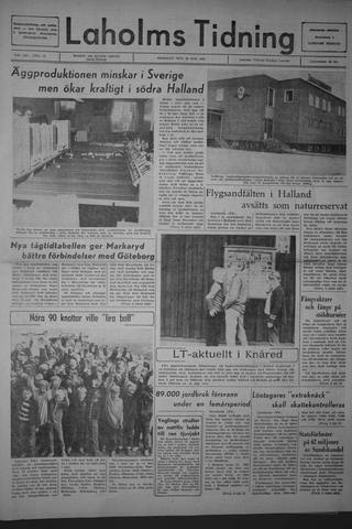Förstasidan, Tisdag 30 maj 1967