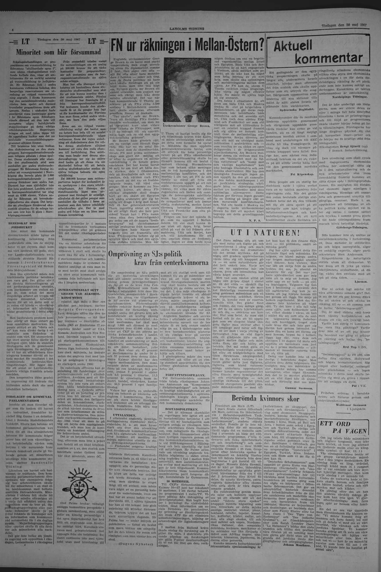 Laholms Tidning Tisdag 30 maj 1967, sida 4