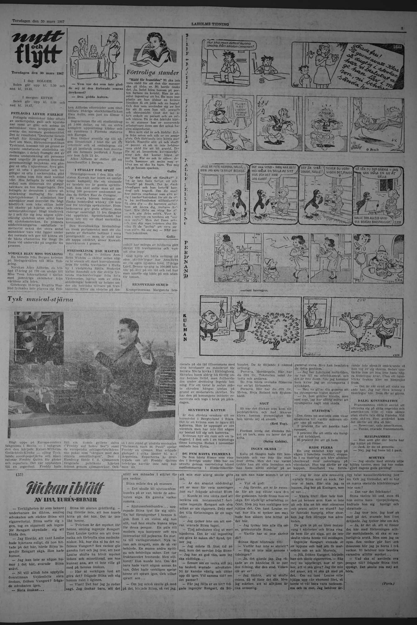 Laholms Tidning Torsdag 30 mars 1967, sida 5