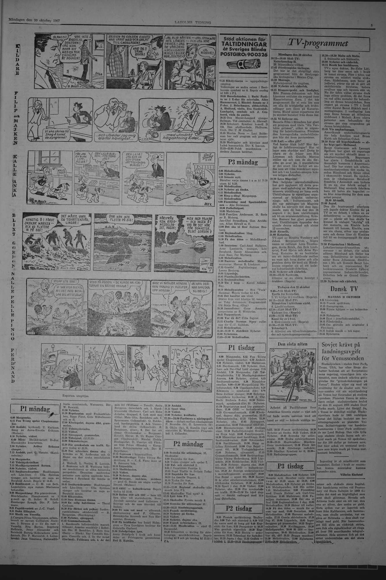 Laholms Tidning Måndag 30 oktober 1967, sida 5