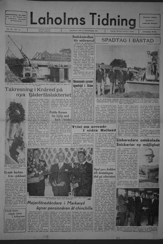 Förstasidan, Lördag 30 september 1967