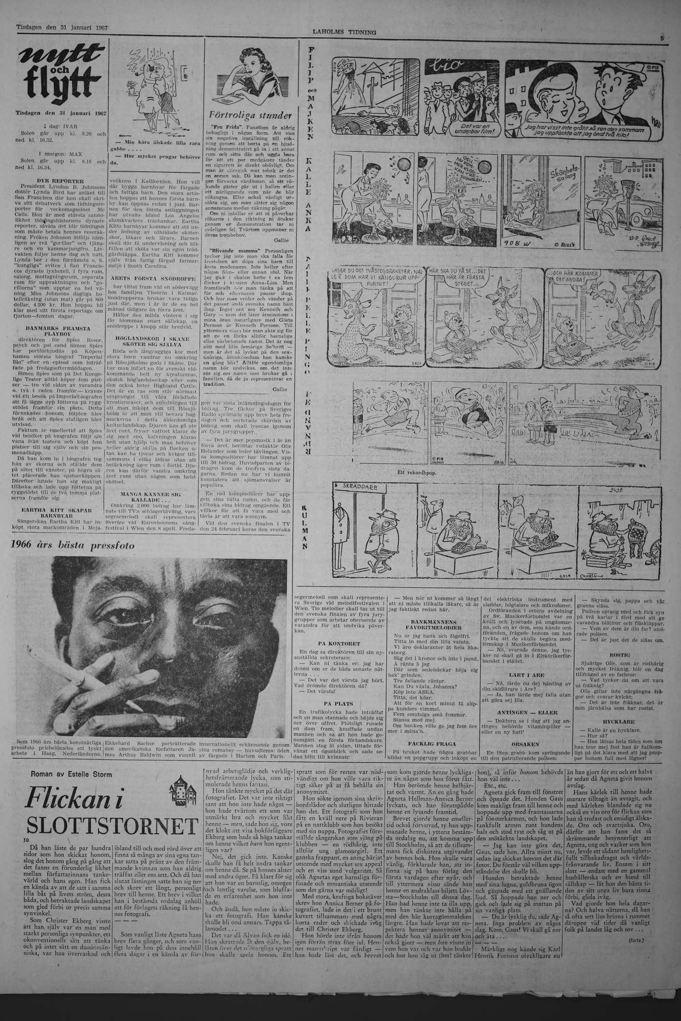Laholms Tidning Tisdag 31 januari 1967, sida 5