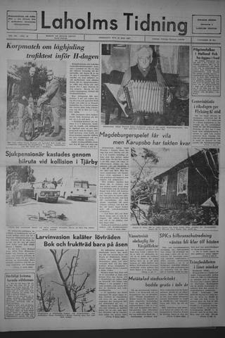 Förstasidan, Onsdag 31 maj 1967