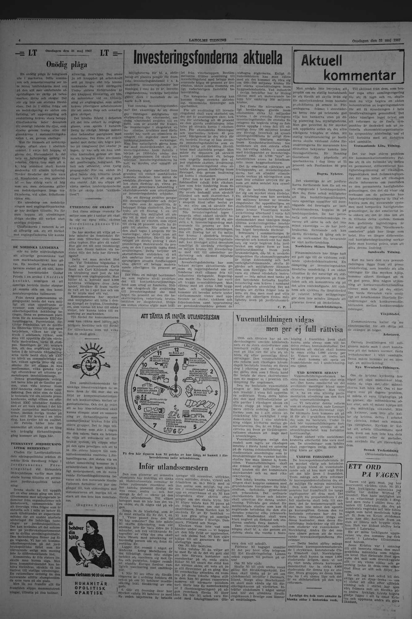 Laholms Tidning Onsdag 31 maj 1967, sida 4