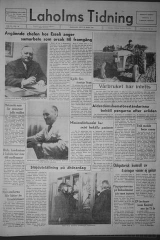 Förstasidan, Fredag 31 mars 1967