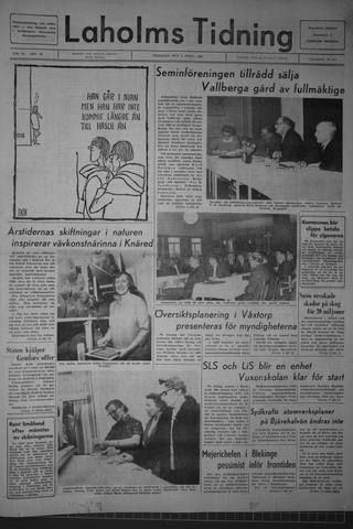 Förstasidan, Tisdag 4 april 1967