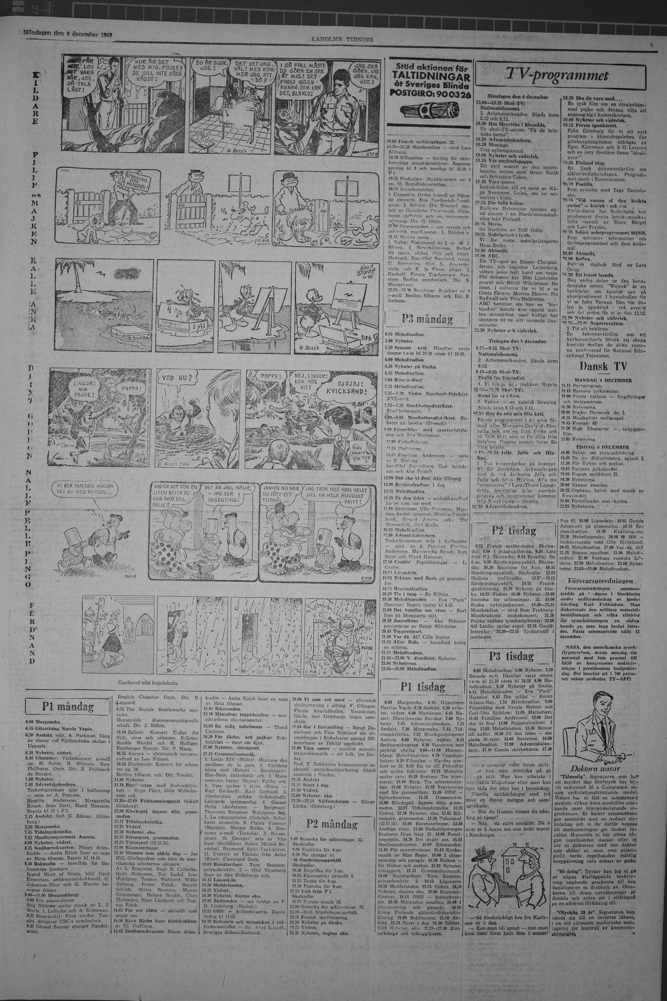 Laholms Tidning Måndag 4 december 1967, sida 5