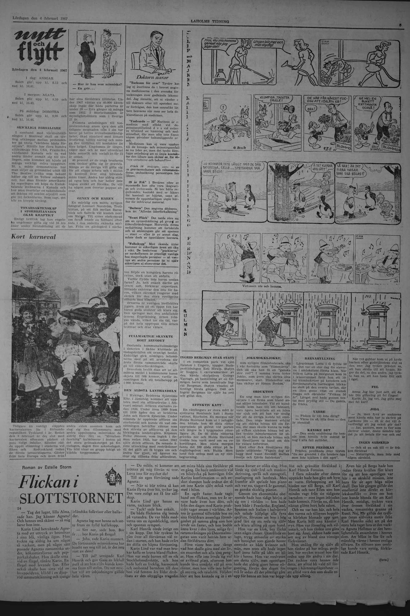 Laholms Tidning Lördag 4 februari 1967, sida 5