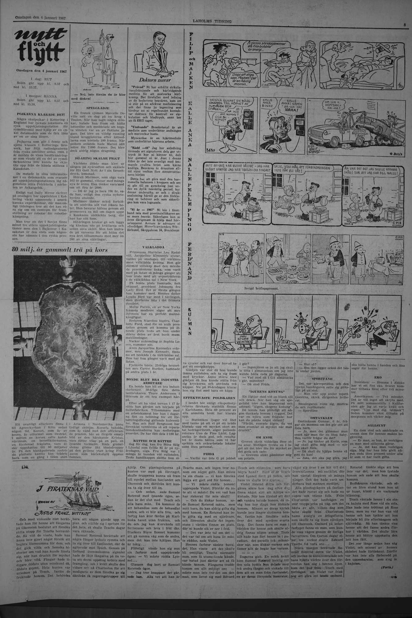 Laholms Tidning Onsdag 4 januari 1967, sida 5