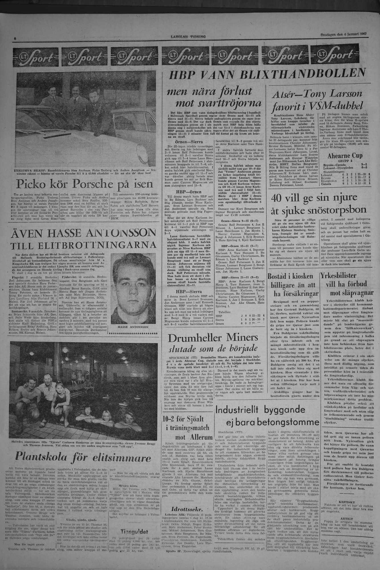 Laholms Tidning Onsdag 4 januari 1967, sida 6