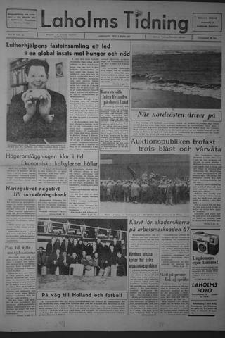 Förstasidan, Lördag 4 mars 1967