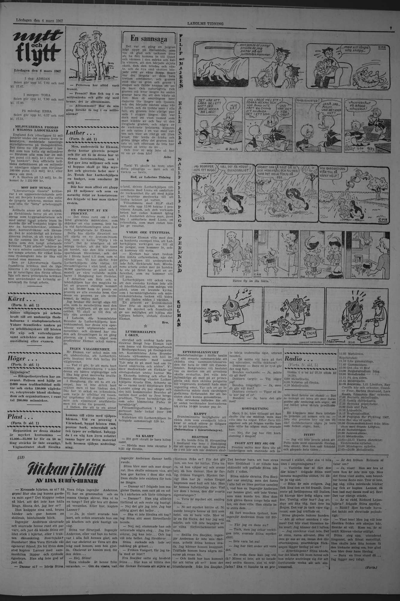 Laholms Tidning Lördag 4 mars 1967, sida 7