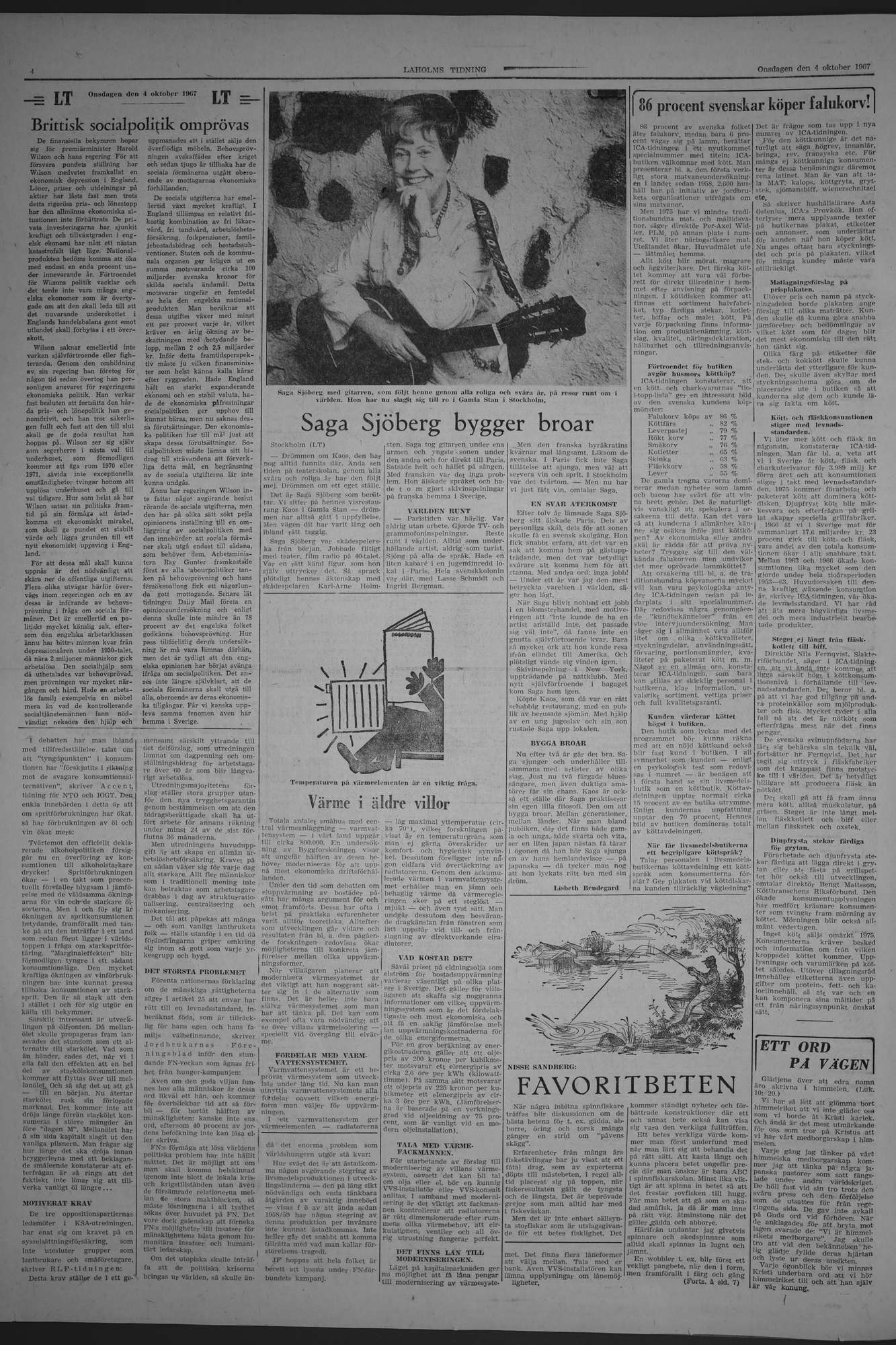Laholms Tidning Onsdag 4 oktober 1967, sida 4