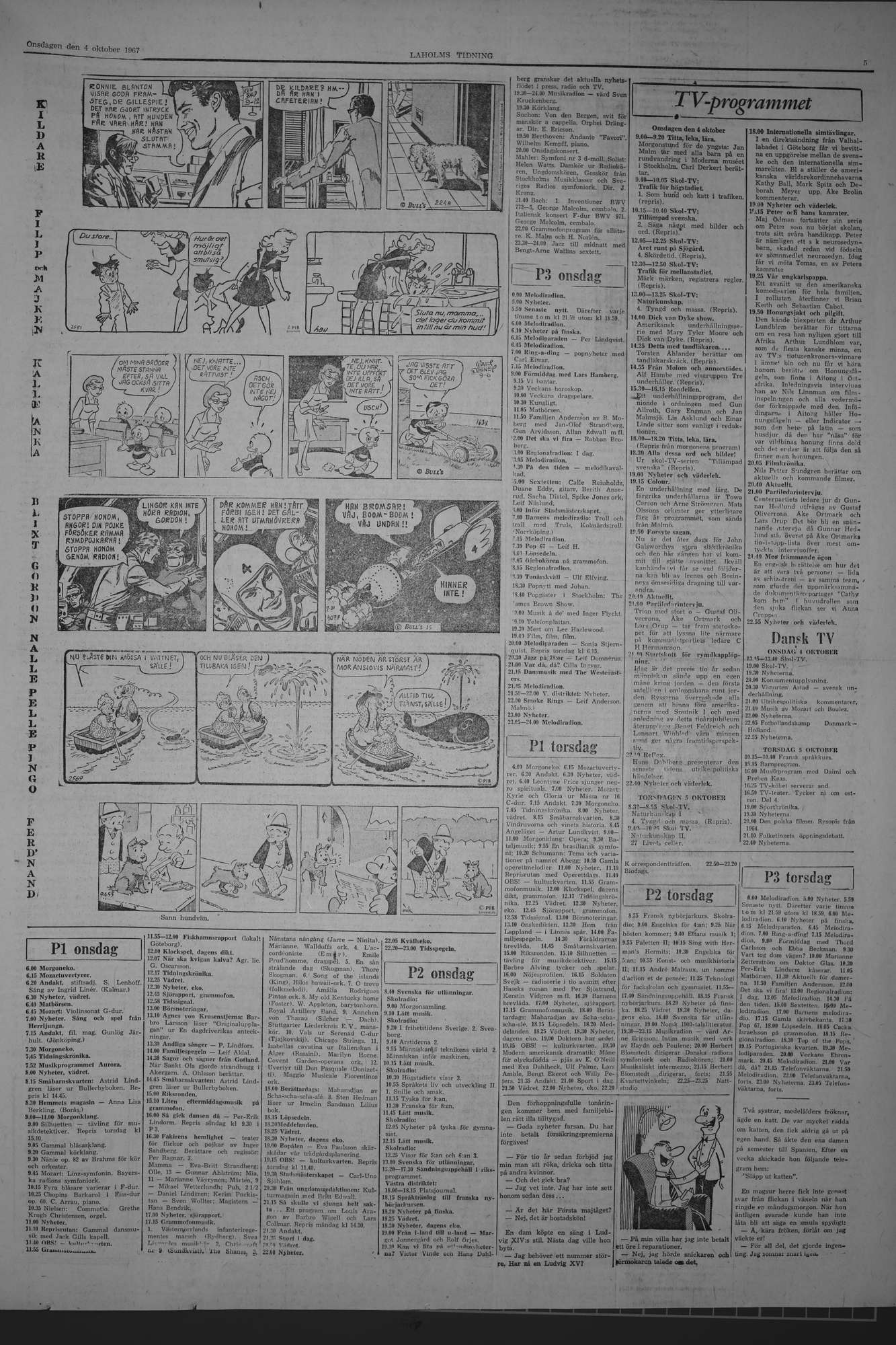 Laholms Tidning Onsdag 4 oktober 1967, sida 5