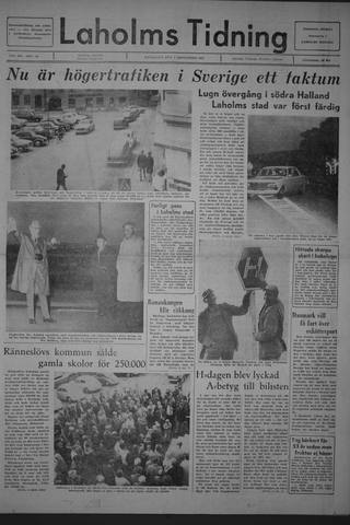 Förstasidan, Måndag 4 september 1967