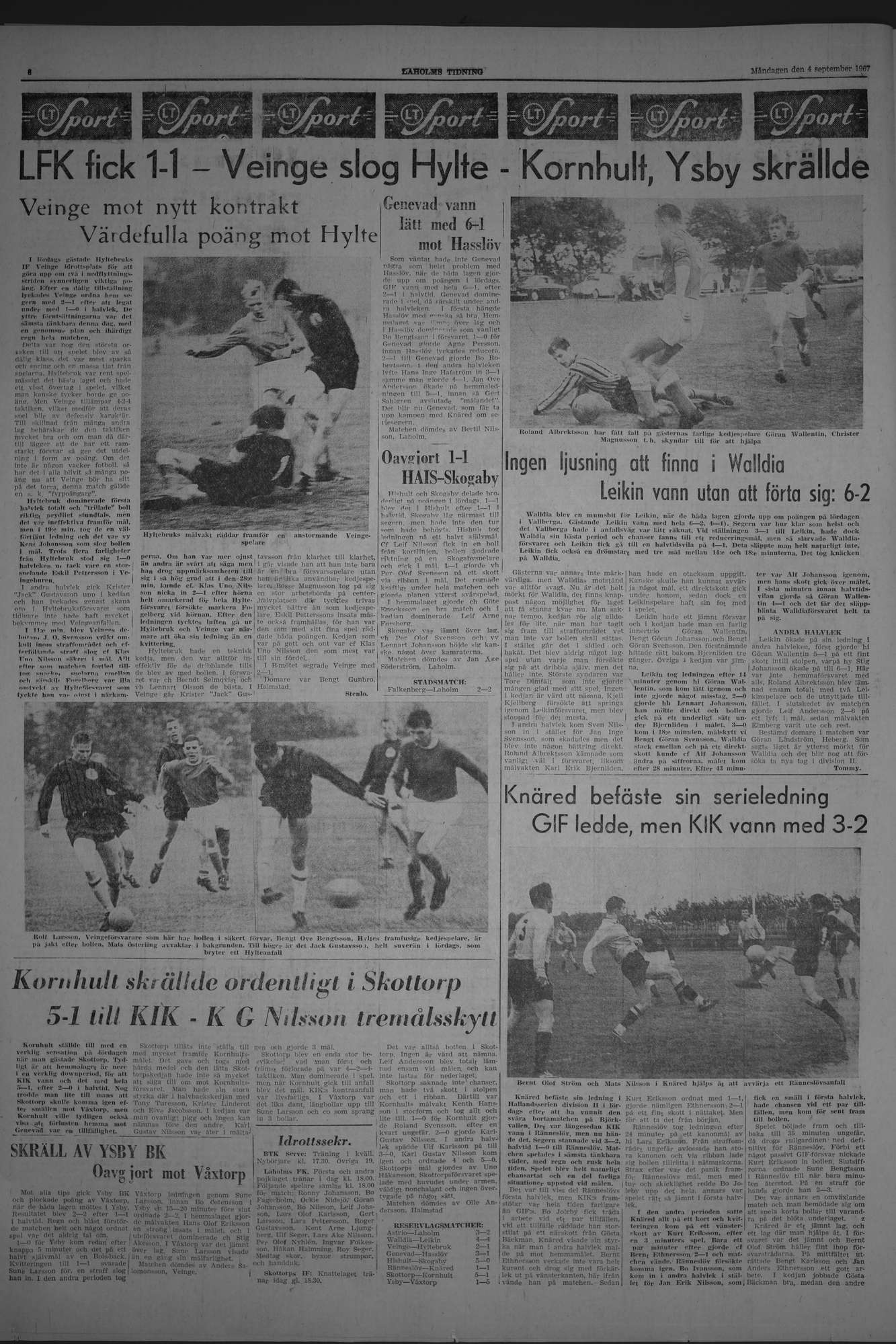 Laholms Tidning Måndag 4 september 1967, sida 6