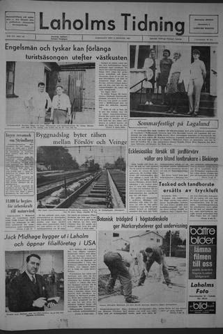 Förstasidan, Lördag 5 augusti 1967
