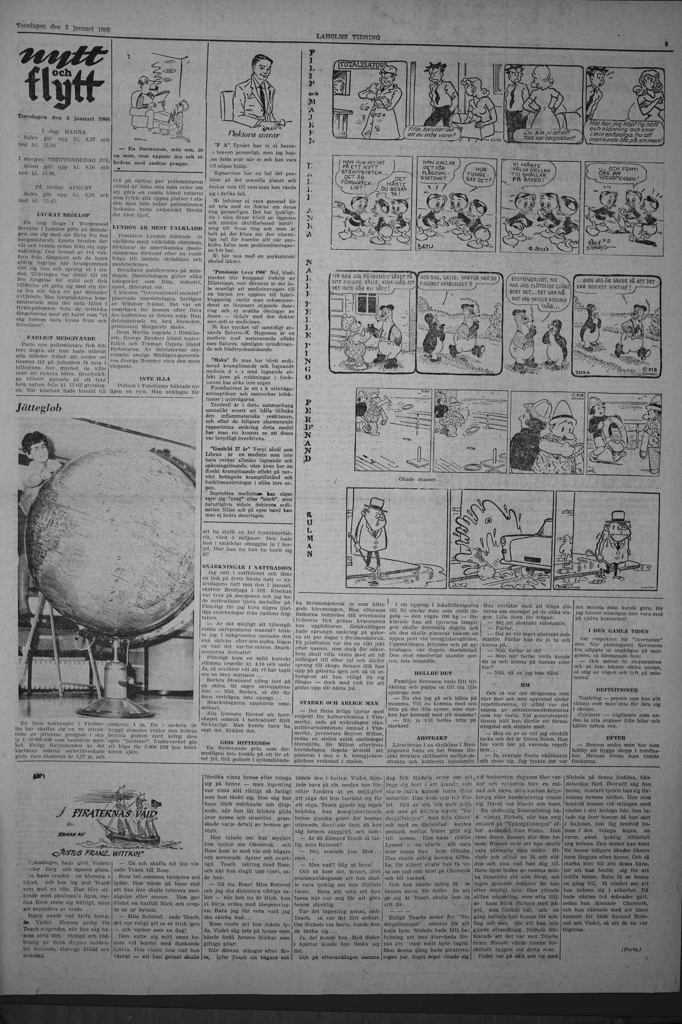 Laholms Tidning Torsdag 5 januari 1967, sida 5