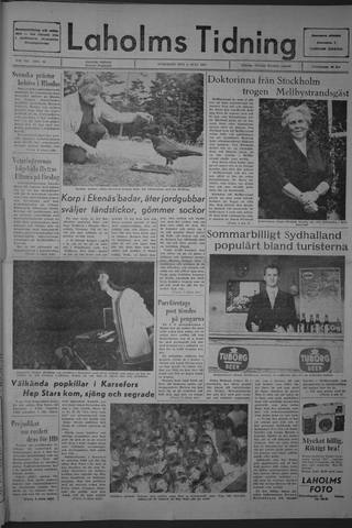 Förstasidan, Onsdag 5 juli 1967