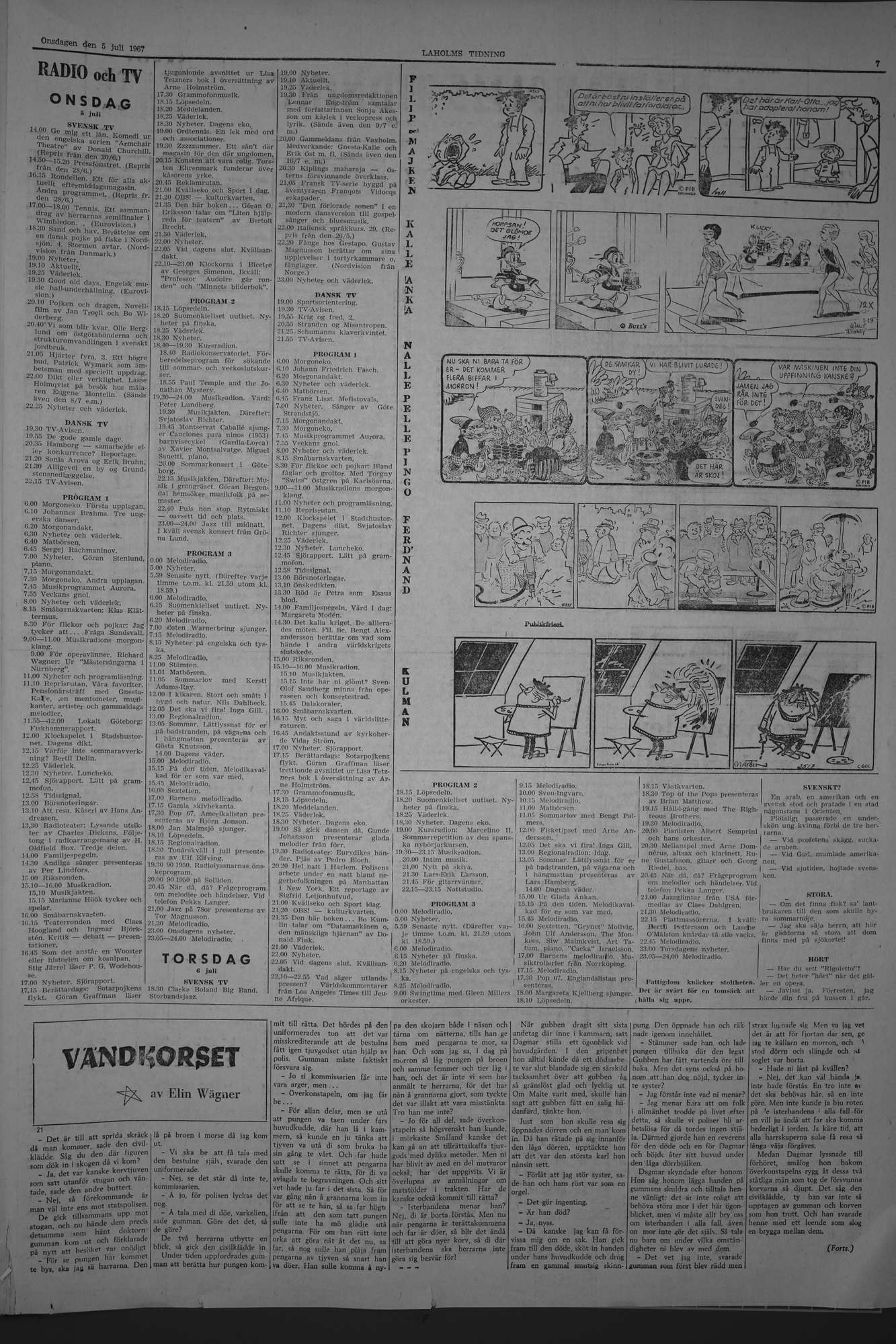 Laholms Tidning Onsdag 5 juli 1967, sida 7