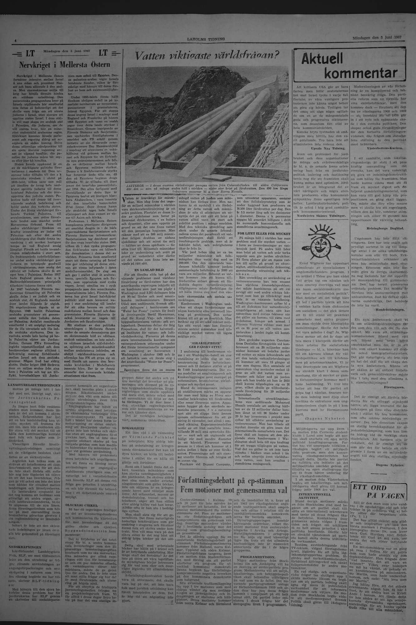 Laholms Tidning Måndag 5 juni 1967, sida 4