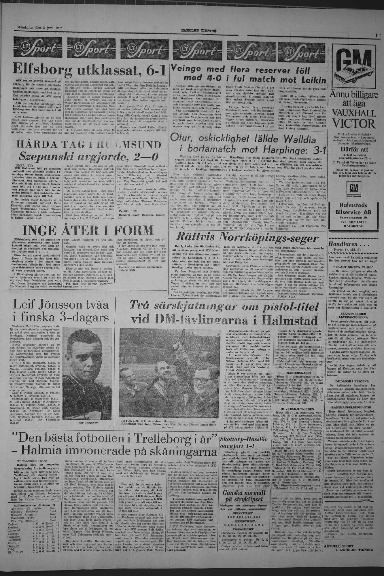 Laholms Tidning Måndag 5 juni 1967, sida 7