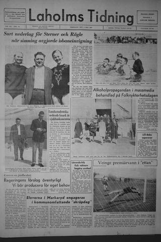 Förstasidan, Fredag 5 maj 1967