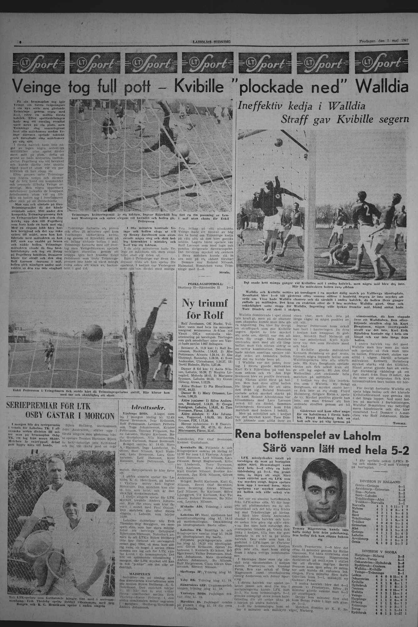 Laholms Tidning Fredag 5 maj 1967, sida 6