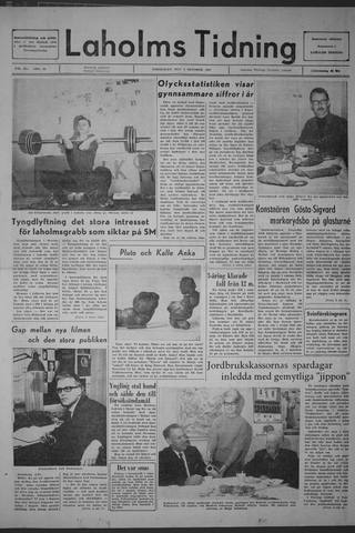 Förstasidan, Torsdag 5 oktober 1967