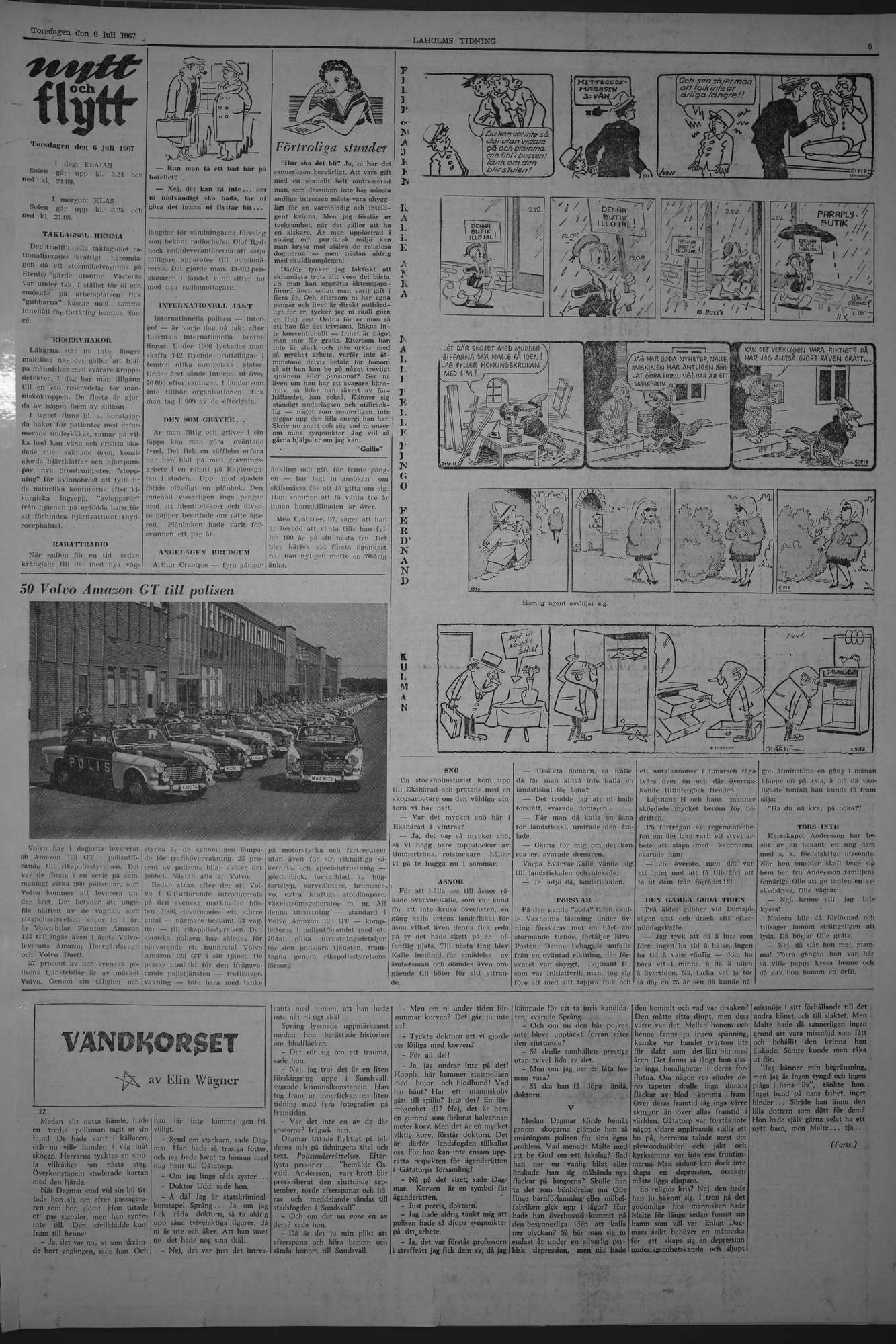 Laholms Tidning Torsdag 6 juli 1967, sida 5