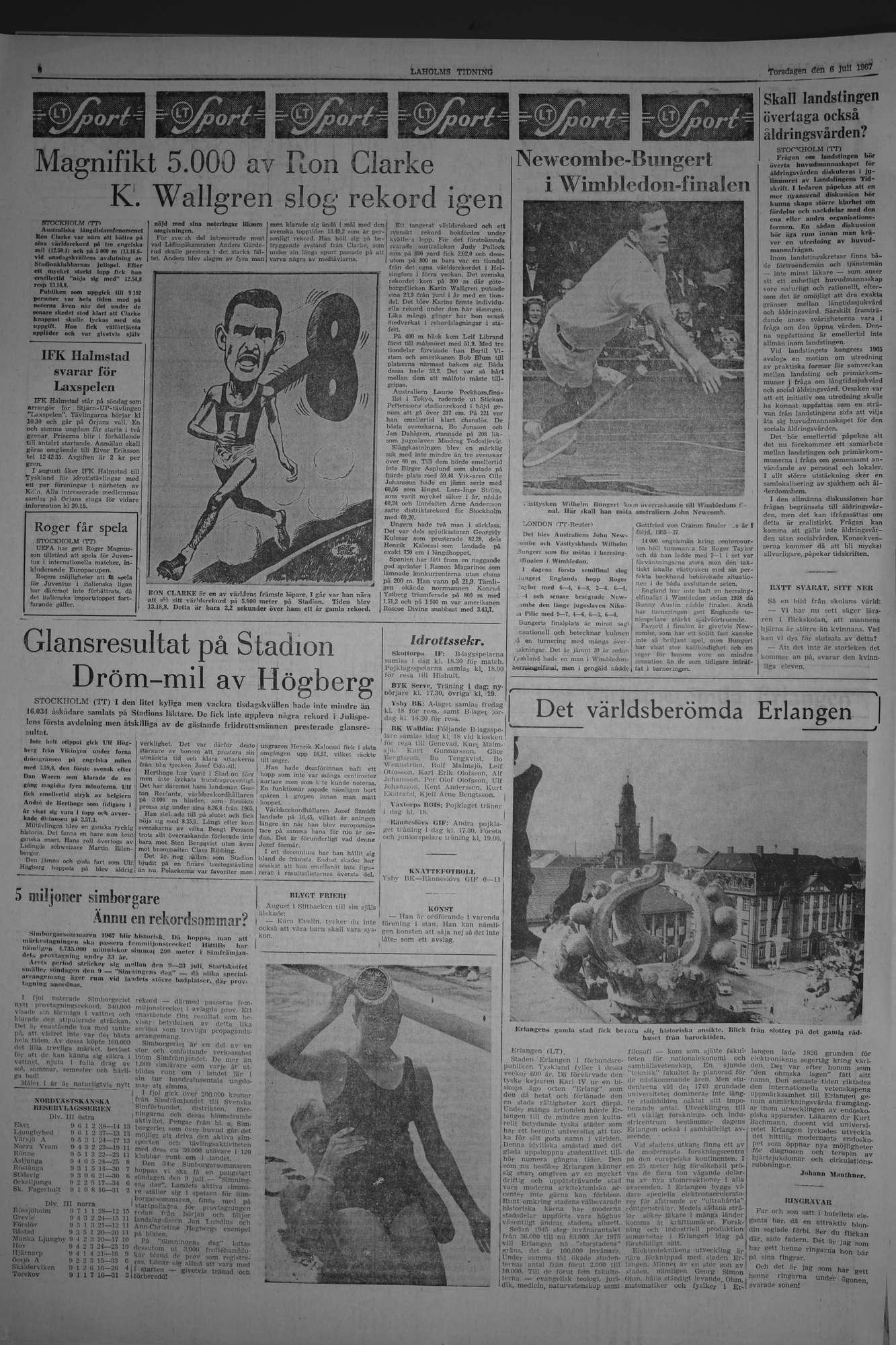 Laholms Tidning Torsdag 6 juli 1967, sida 6