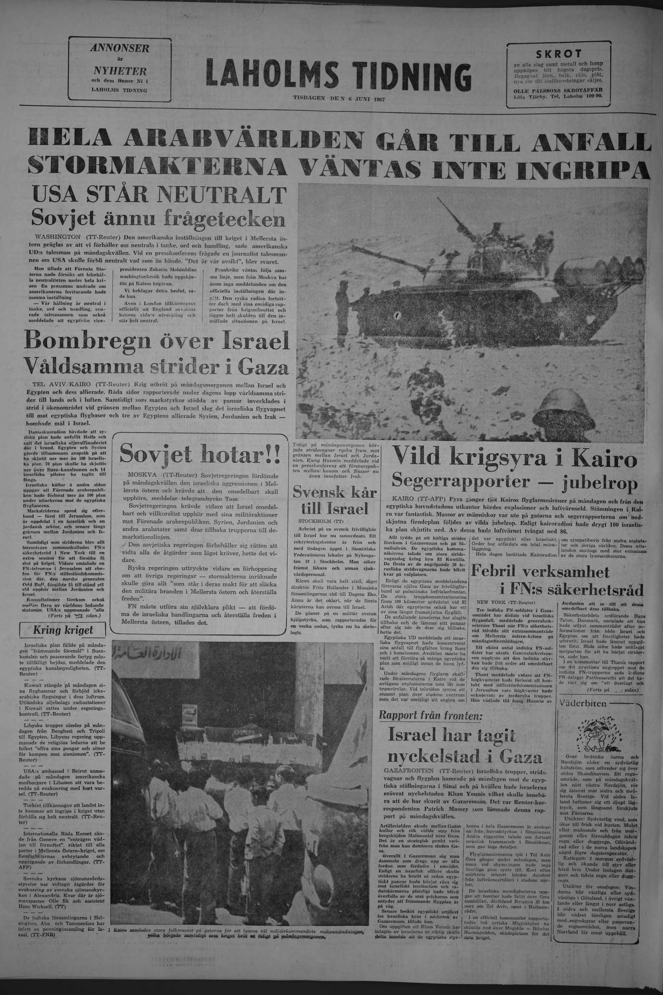 Laholms Tidning Tisdag 6 juni 1967, sida 8